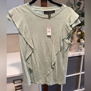 NWT White House Black Market ruffle top XS